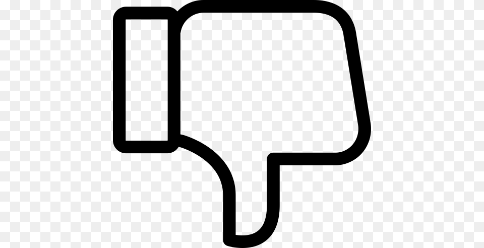 Dislike Thumbs Down Icon And Vector For Free Download, Gray Png Image