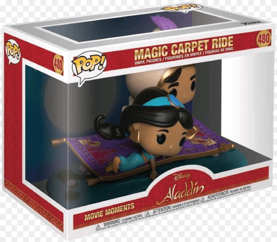 Disney Aladdin Magic Carpet Aladdin Magic Carpet Funko, Treasure, Baby, Person, Box Png