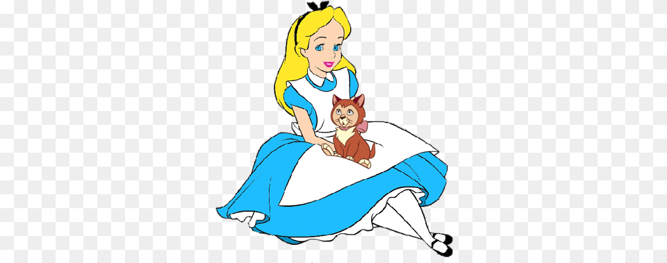 Disney Alice In Wonderland Alice In Wonderland Clip Art, Baby, Person, Face, Book Png Image