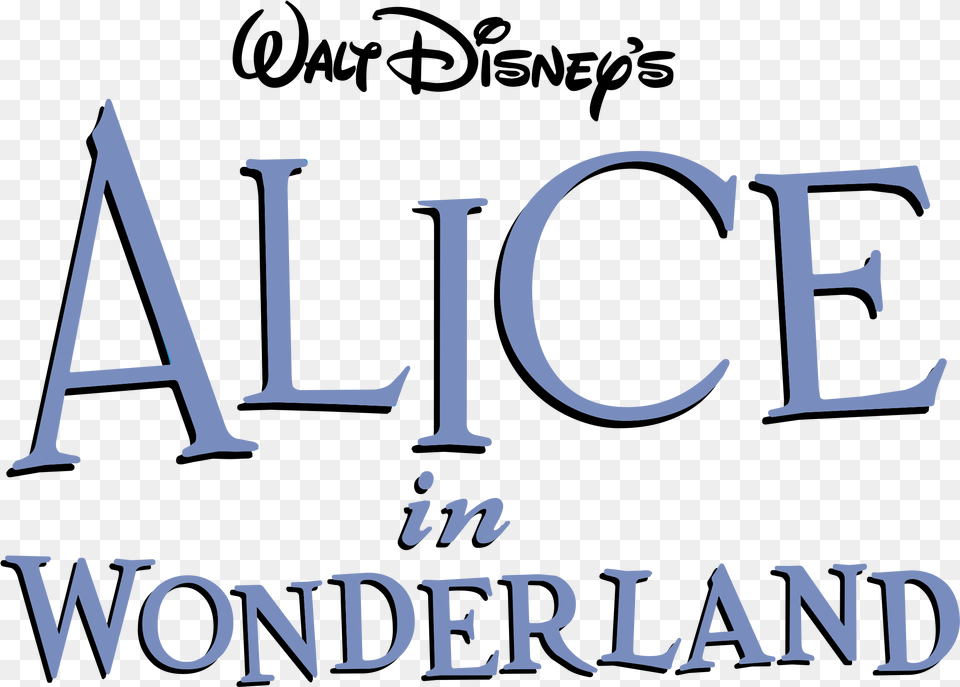 Disney Alice In Wonderland Logo, Text Free Png Download