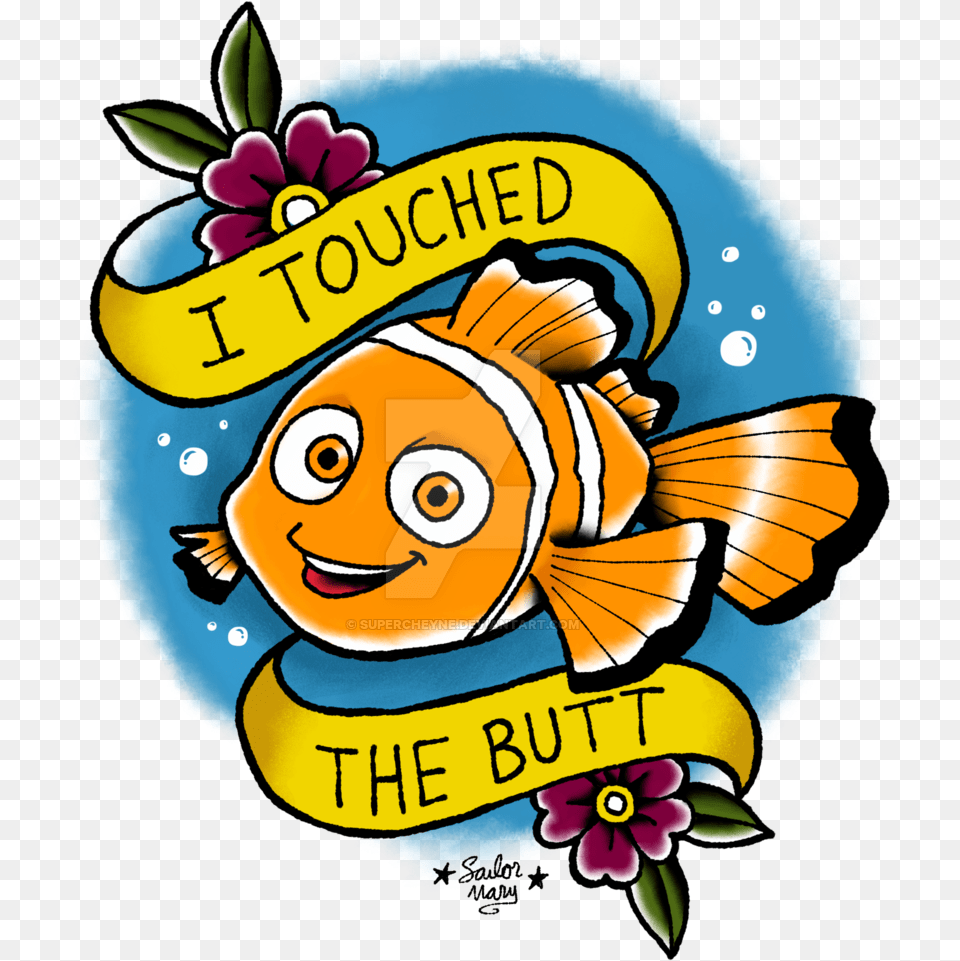 Disney And Pixar Tattoos Nemo Tattoo, Art, Graphics, Face, Head Free Png