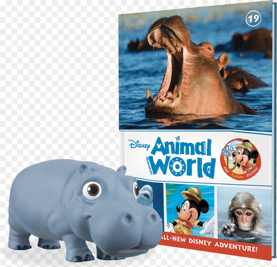 Disney Animal World Toys, Monkey, Mammal, Wildlife, Hippo Png