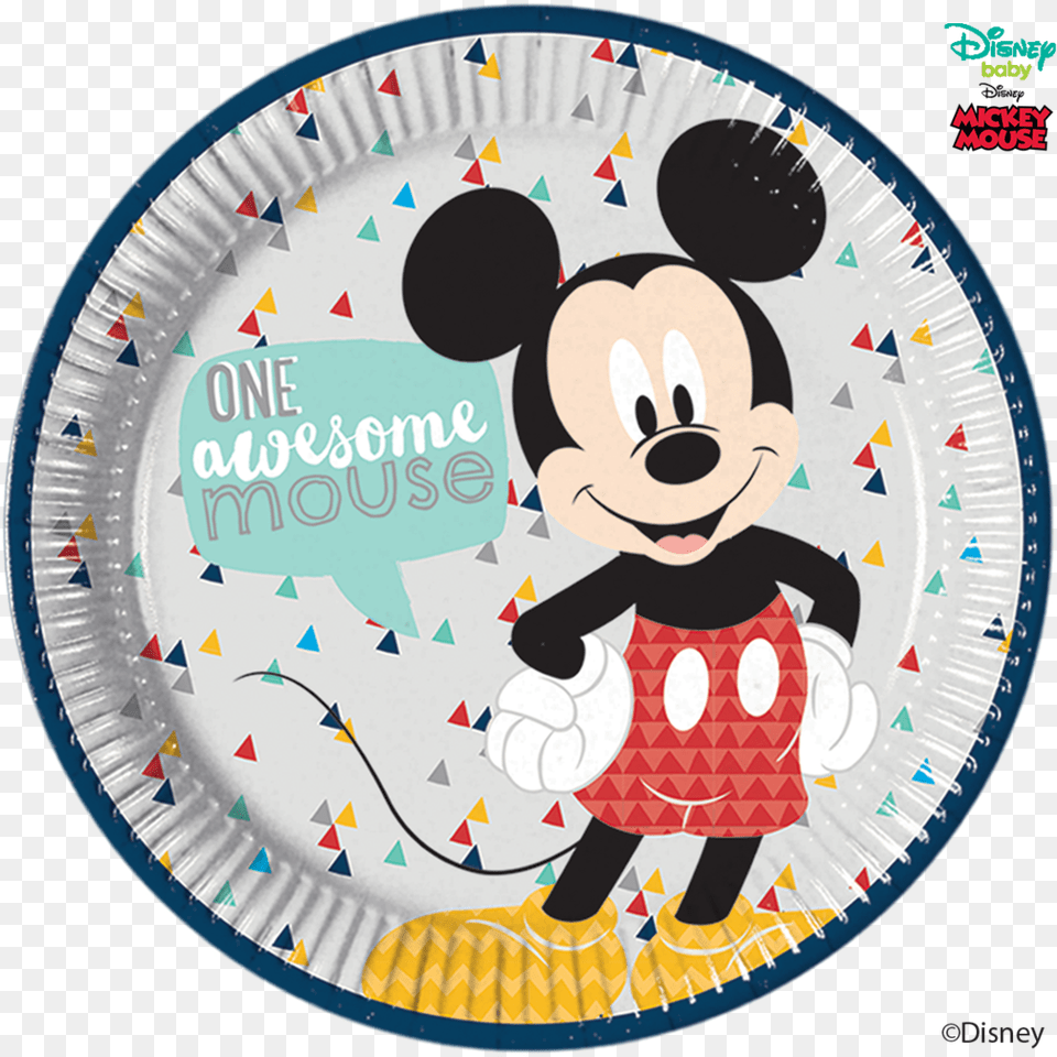 Disney Awesome Mickey Mouse Party Large Round Paper Disney Mickey Amp Friends 8 Books Busy Beats Library, Birthday Cake, Cake, Cream, Dessert Free Png Download