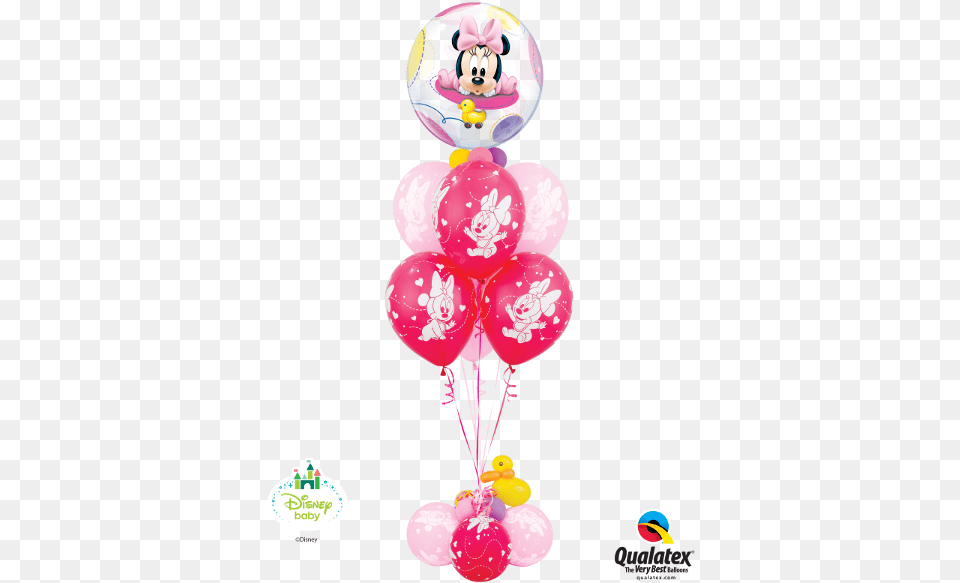Disney Baby Minnie Bouquet 22quot Single Bubble Baby Minnie Mylar Balloons Foil, Balloon Free Png