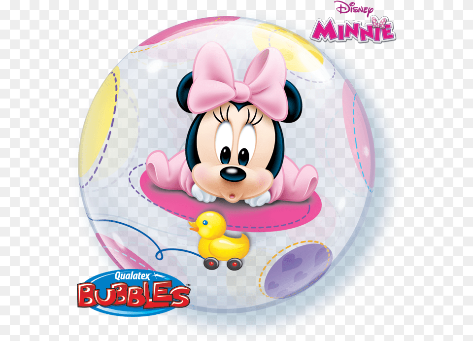 Disney Baby Minnie Bubble Balloon Baby Minnie Mouse, Person, Toy Free Png Download