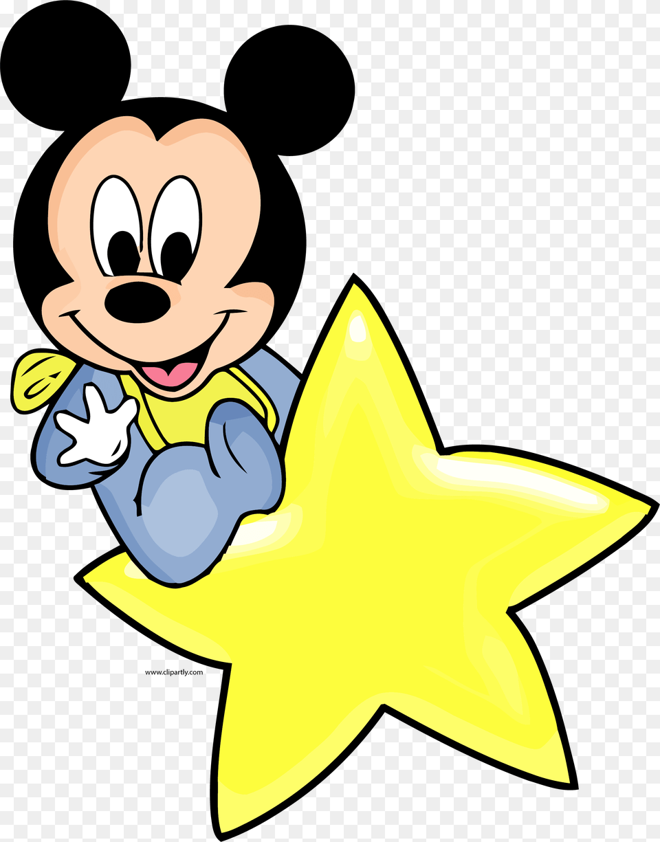 Disney Baby Star Clipart Baby Mickey Mouse, Symbol, Star Symbol Png