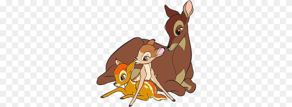 Disney Bambi And His Mom, Animal, Deer, Mammal, Wildlife Free Png Download
