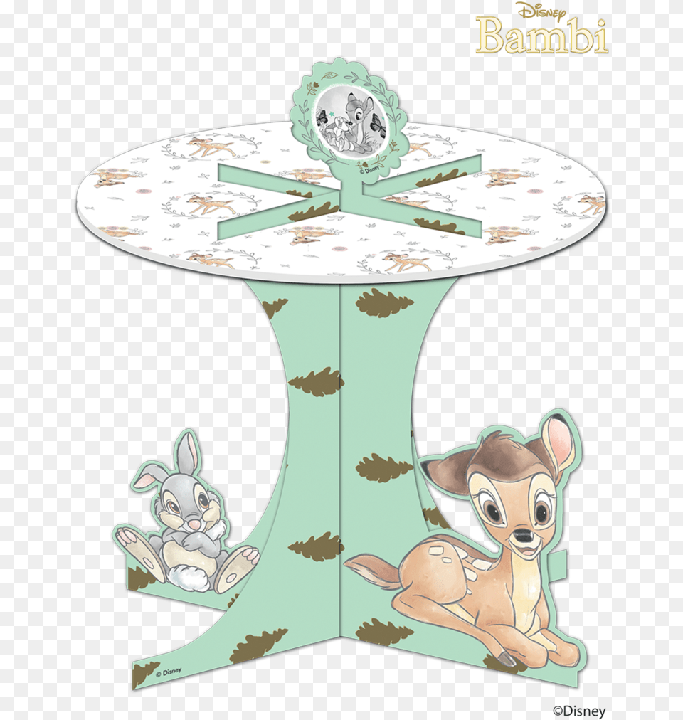 Disney Bambi Cutie Cupcake Stand End Table, Dining Table, Furniture, Coffee Table, Baby Png