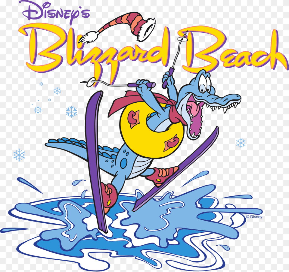 Disney Beach Clipart 13 Disney World Blizzard Beach Logo, Book, Publication, Comics Png