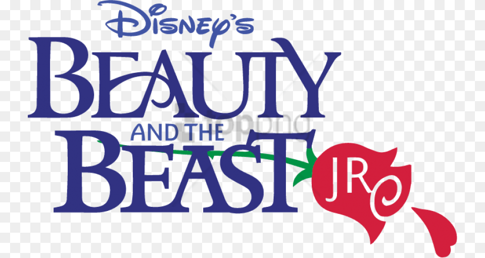 Disney Beauty And The Beast Jr Logo, Text Free Png Download