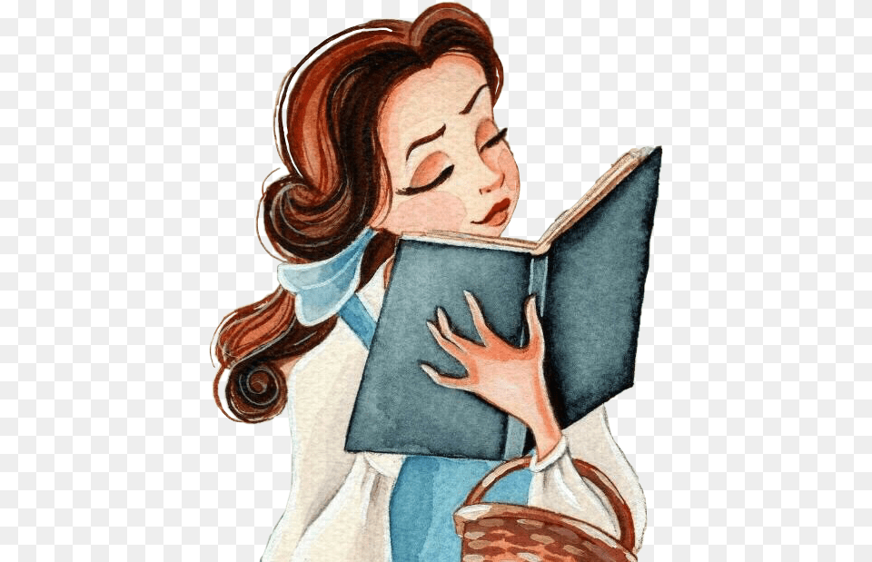 Disney Belle Princess Books Reading Princess Belle Reading, Adult, Female, Person, Woman Free Transparent Png