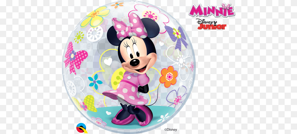 Disney Bow Tique Balloon Minnie39s Bubbles Balloon Bow Tique, Birthday Cake, Food, Dessert, Cream Free Transparent Png