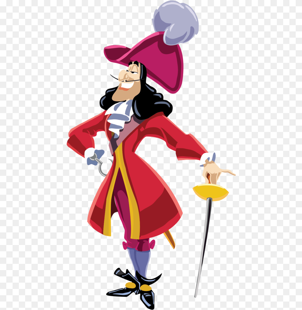 Disney Captain Hook Captain Hook Disney Villains Clipart, Book, Comics, Publication, Adult Free Png Download