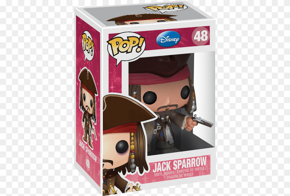 Disney Captain Jack Sparrow Pop Figure Pops Jack Sparrow, Person, Pirate, Box, Cardboard Free Png Download