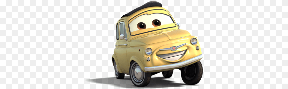 Disney Cars Character Image Luigi Cars, Car, Transportation, Vehicle, Machine Free Png Download