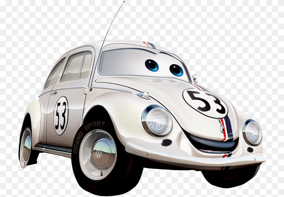 Disney Cars Download Clip Art Fusca Herbie, Machine, Wheel, Car, Transportation Png Image