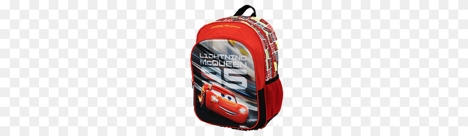 Disney Cars Lightning Mcqueen Packs Range Bags To Go, Backpack, Bag, Clothing, Hardhat Png Image