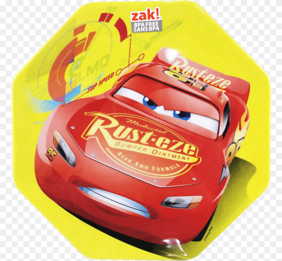 Disney Cars Round Plate Lightning Mcqueen Lunch Bags Png