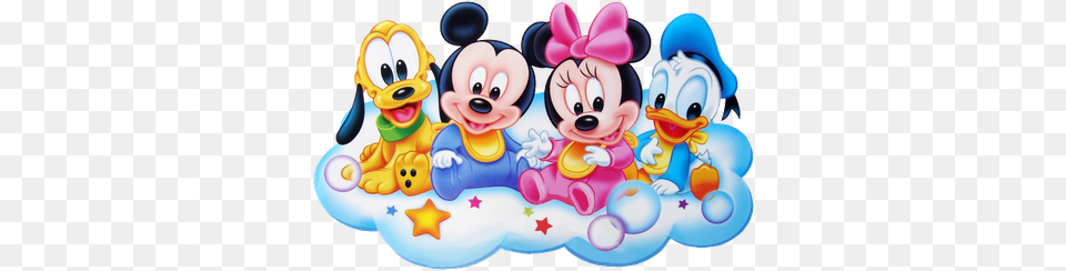Disney Cartoon Characters Disney Babies Cartoon Clip Art Images, Birthday Cake, Cake, Cream, Dessert Png Image