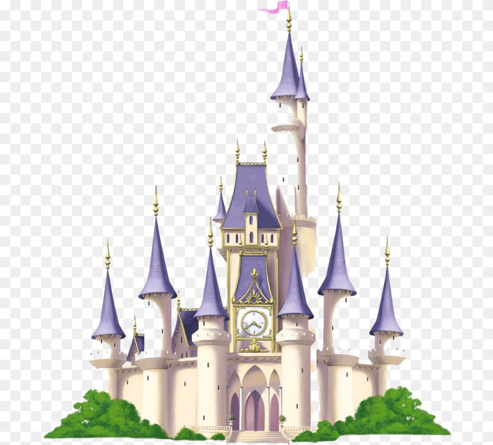 Disney Castle Cartoon, Architecture, Building, Clock Tower, Spire Free Png Download