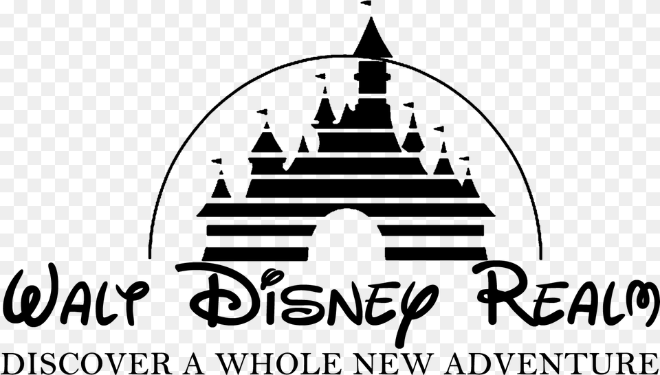 Disney Castle Logo Old Disney Castle Logo, Gray Png