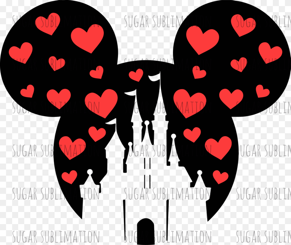 Disney Castle Mickey Minnie Sublimation Transfer Disney Family Vacation 2020, Heart, Blackboard, Symbol Free Png Download