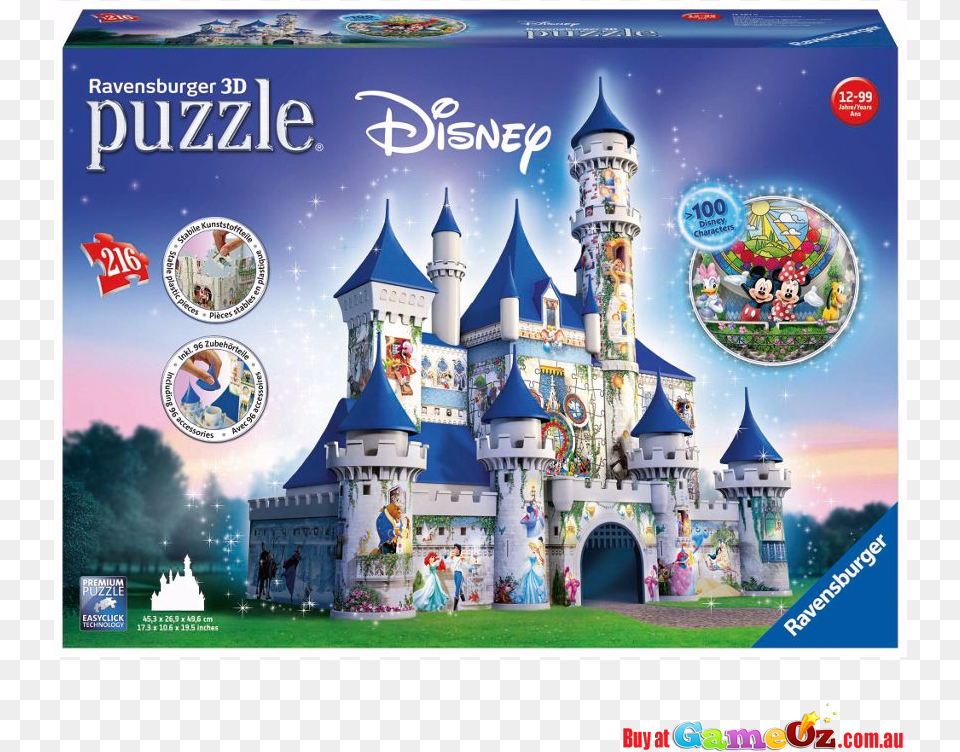 Disney Castle Puzzle, Architecture, Building, Person, Fortress Png Image