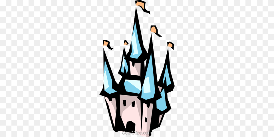 Disney Castle Royalty Vector Clip Art Illustration, Architecture, Spire, Tower, Building Free Png