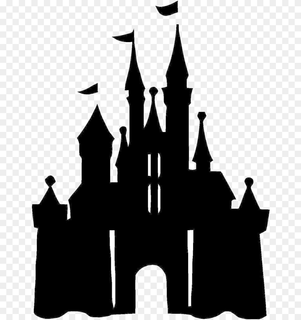 Disney Castle Silhouette Cartoons Disney Castle Silhouette, Architecture, Spire, Tower, Building Png Image