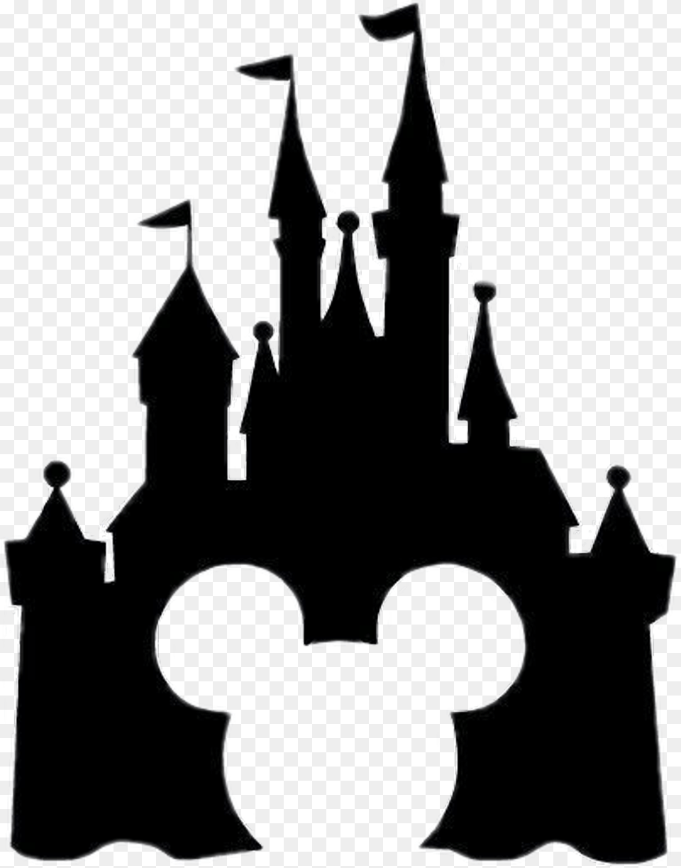 Disney Castle Silhouette Clipart Download Disney Castle, People, Person, Stencil, Baby Free Transparent Png