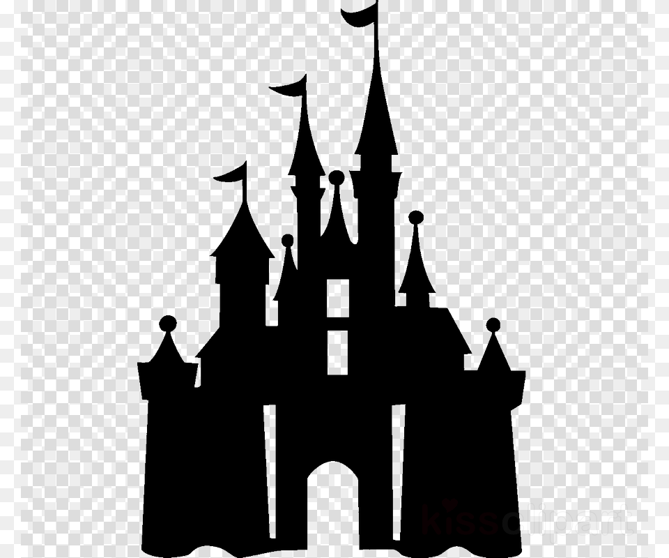Disney Castle Silhouette Clipart Sleeping Beauty Castle Disney Castle Silhouette Vector, Stencil, Architecture, Spire, Tower Free Transparent Png