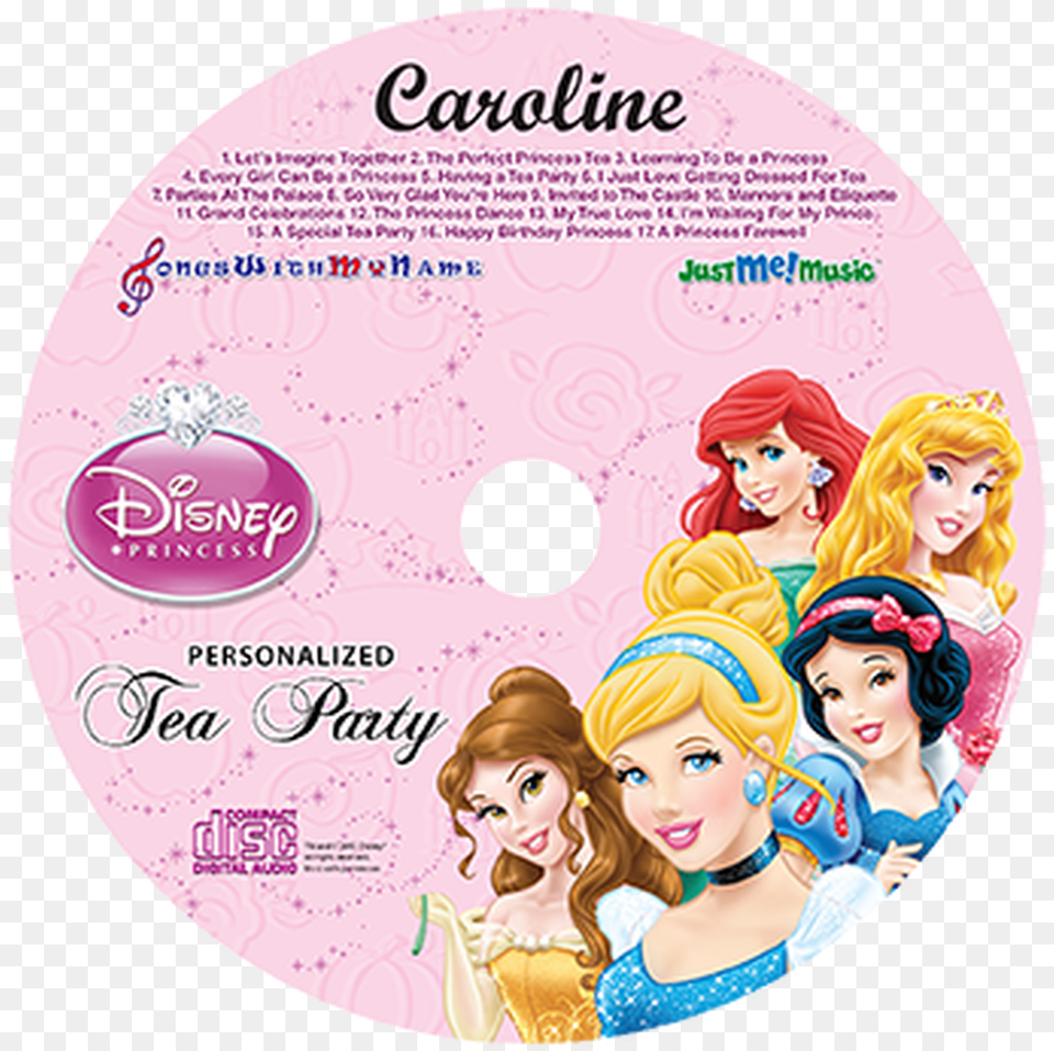 Disney Cd Princess, Disk, Dvd, Child, Person Png Image