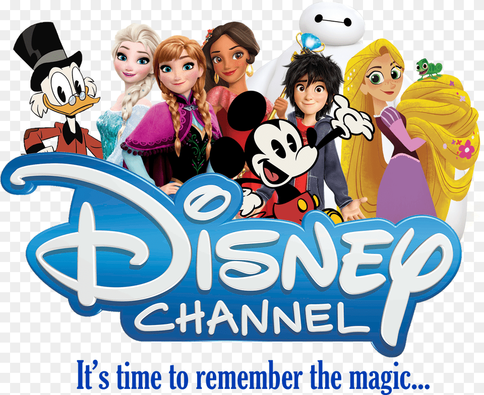 Disney Channel Logo With New Characters Disney Channel New, Toy, Doll, Baby, Person Png