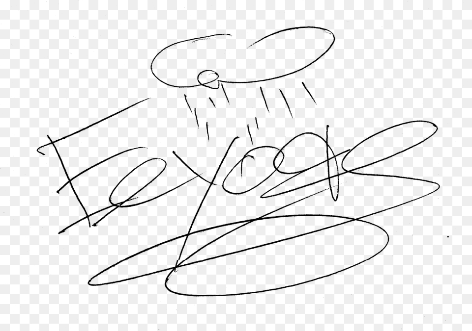 Disney Characters Eeyore Signature Download Line Art, Gray Png Image