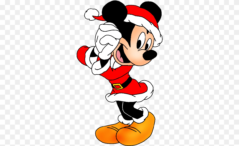 Disney Characters Mickey Mouse Xmas Clip Art Minnie Mouse Santa Claus, Baby, Cartoon, Person, Face Free Transparent Png
