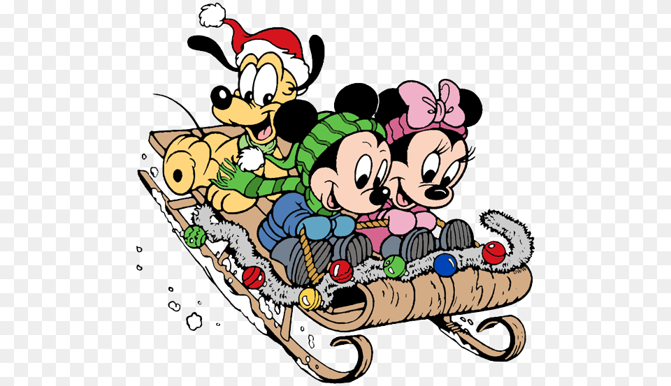 Disney Christmas Baby Cartoons, Sled, Person, Head Free Png