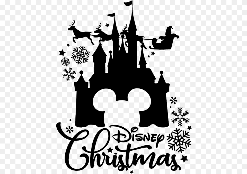 Disney Christmas Svg, Gray Png