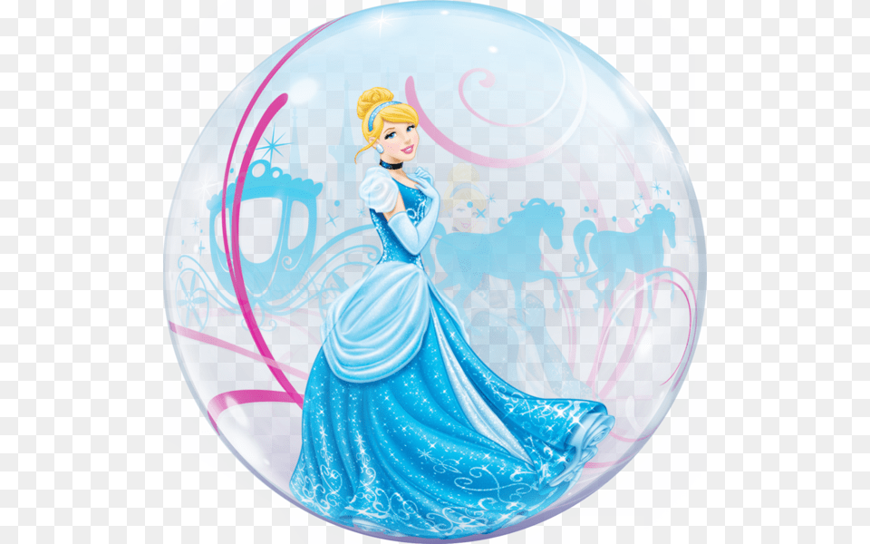 Disney Cinderella 22quot Cinderella39s Royal Debut Bubble Balloon, Adult, Wedding, Person, Woman Free Png