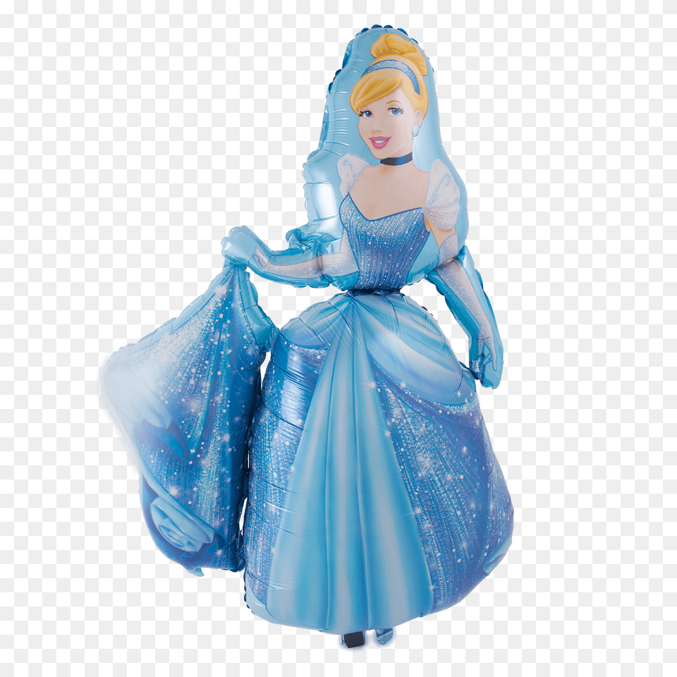 Disney Cinderella Airwalker, Clothing, Figurine, Dress, Doll Png Image