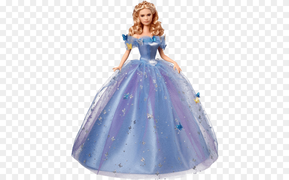 Disney Cinderella Royal Ball Cinderella Doll Cinderella 2015 Doll, Formal Wear, Clothing, Dress, Fashion Png