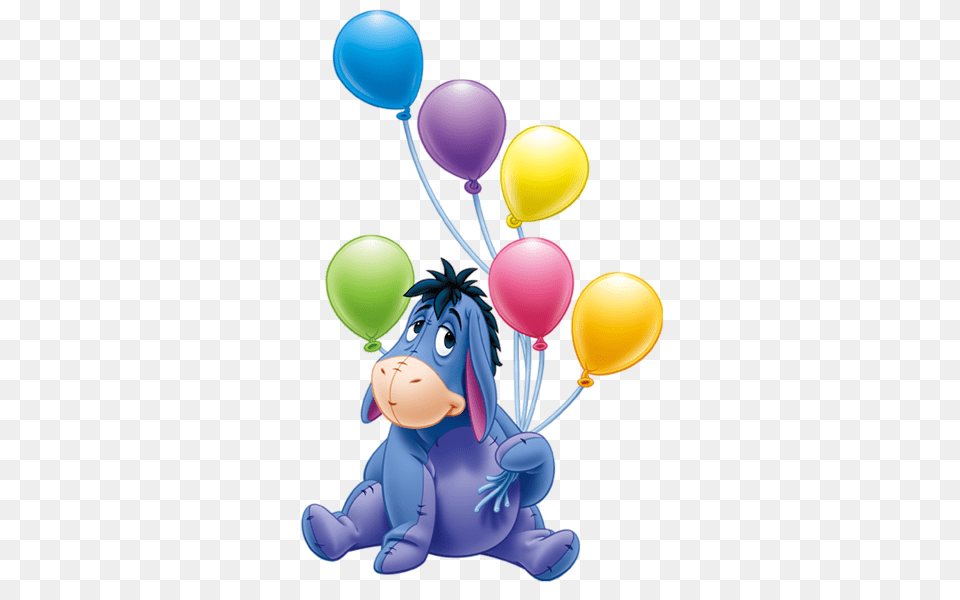 Disney Clip Eeyore Winnie The Pooh Winnie, Balloon Free Transparent Png