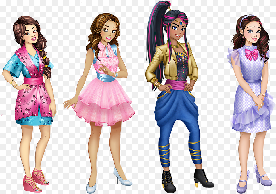 Disney Descendants Mobile Game Barbie, Skirt, Book, Clothing, Comics Free Png Download