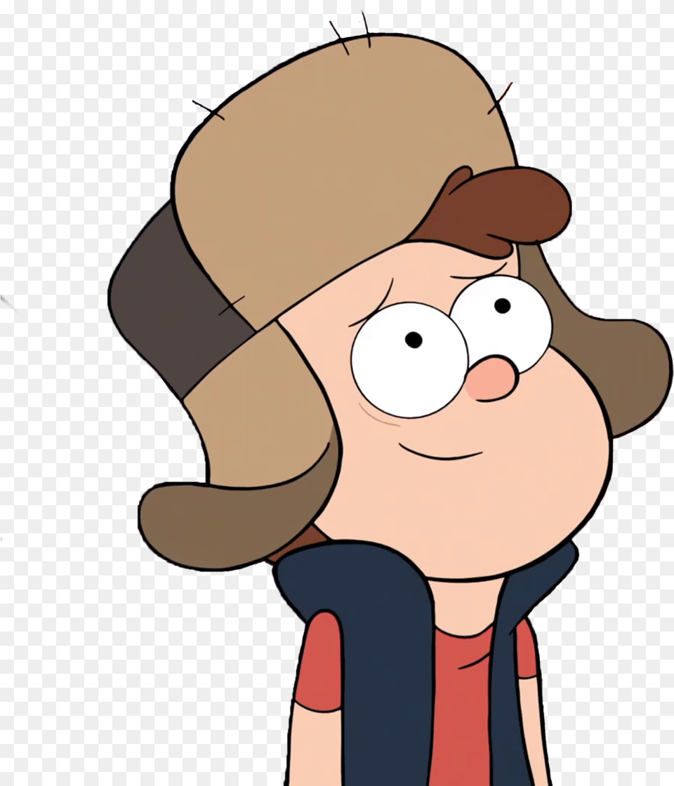 Disney Disneychannel And Edit Image Gravity Falls Dipper With Wendys Hat, Cartoon, Baby, Person, Clothing Png