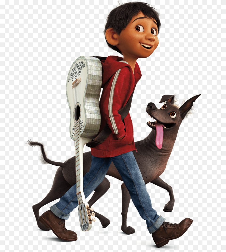 Disney Disneyland Coco Disneycoco Disneypixarcoco Miguel And Dog Coco, Boy, Child, Person, Male Free Png