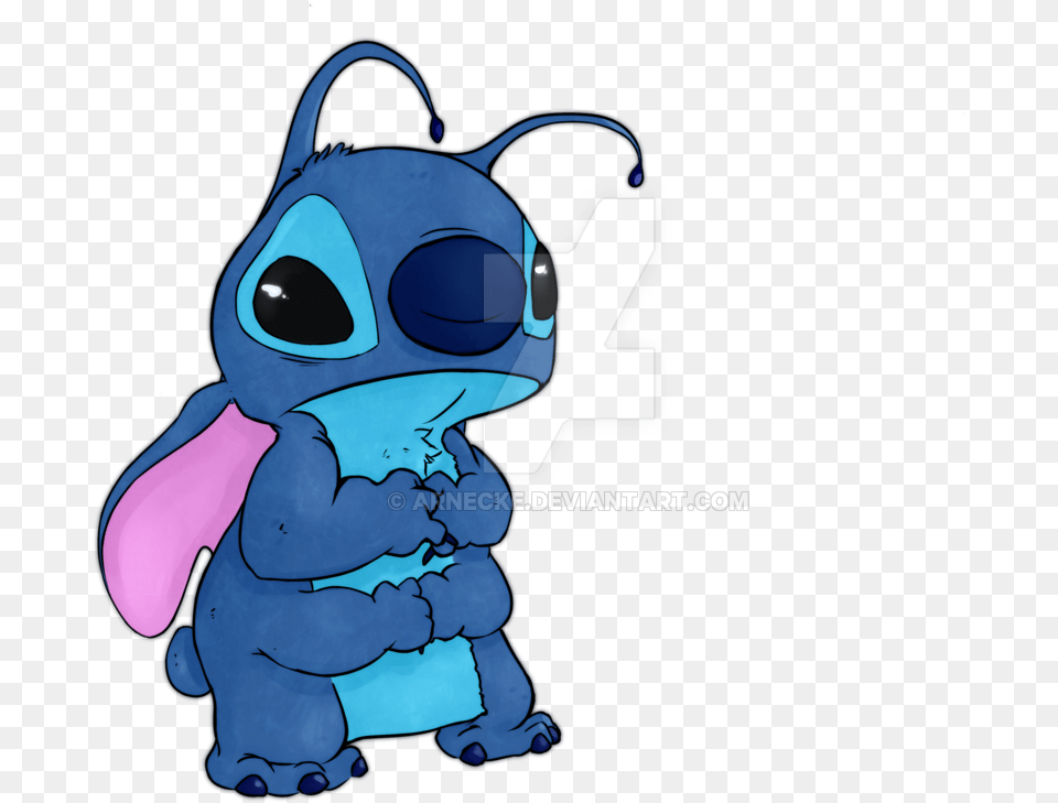 Disney Drawing Lilo And Stitch Sad Stitch Cute, Bag, Mascot, Animal, Canine Free Png Download