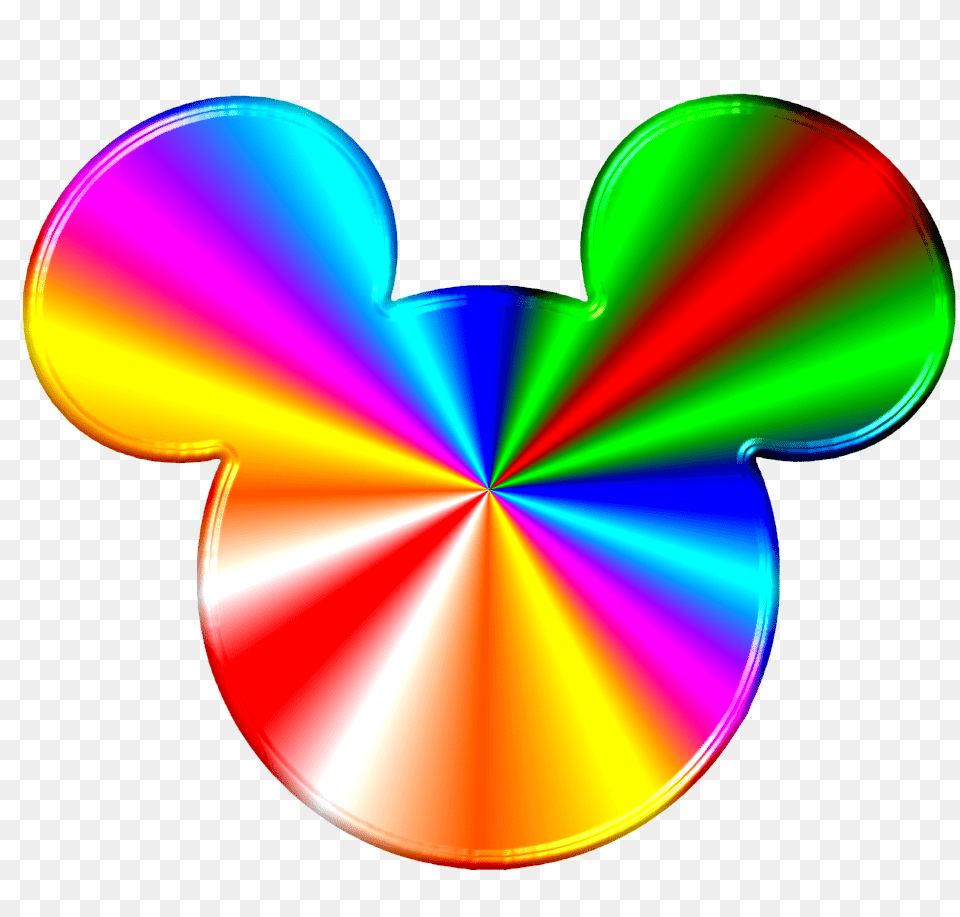 Disney Ears Clipart Rainbow Collection, Disk, Art, Graphics Free Png