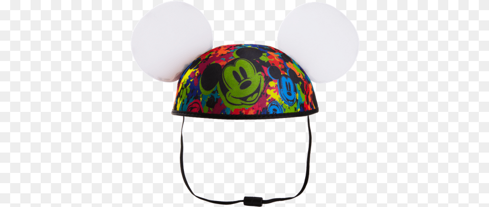 Disney Electric Holiday Glow In The Dark Mickey Mouse Disneyland Paris Led Light Up Hat Mickey Mouse Ears, Crash Helmet, Helmet, Clothing, Hardhat Free Png Download