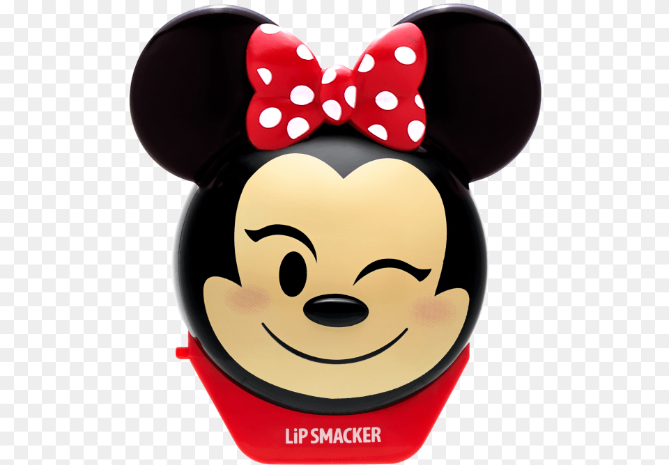 Disney Emoji Lip Balm Lip Smacker Minnie Mouse, Formal Wear, Baby, Person Png