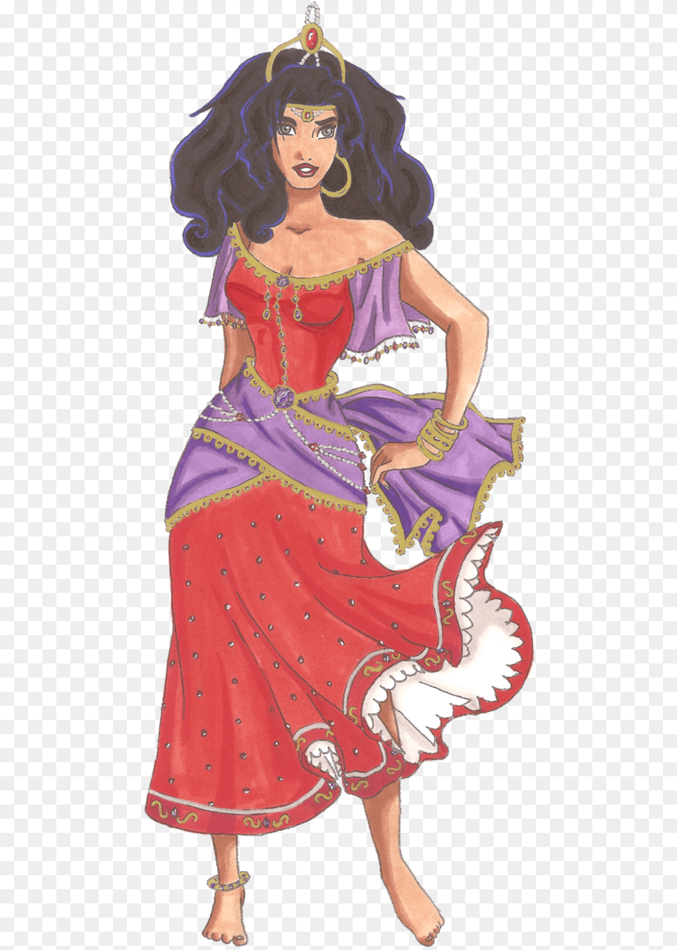 Disney Esmeralda, Adult, Dancing, Female, Leisure Activities Png Image