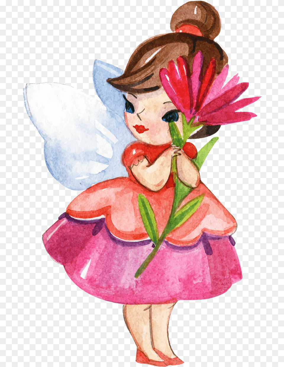 Disney Fairies Fairy Watercolor Painting Cartoon Watercolor Fairy, Nature, Outdoors, Snow, Snowman Free Transparent Png